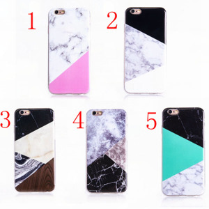 Mobile Phone Cover Contrast Mix Marble TPU Case for iPhone 7