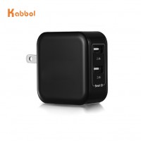 2 Ports 4.8A Mini Dual Port 2 x 2.4A 24W US Plug Smart USB Wall Charger with Foldable Plug for Phone x/phone 8/8 plus